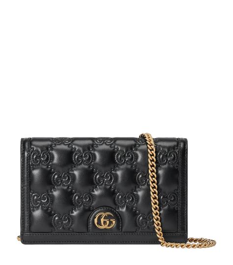 Gucci GG Matelassé Chain Wallet 